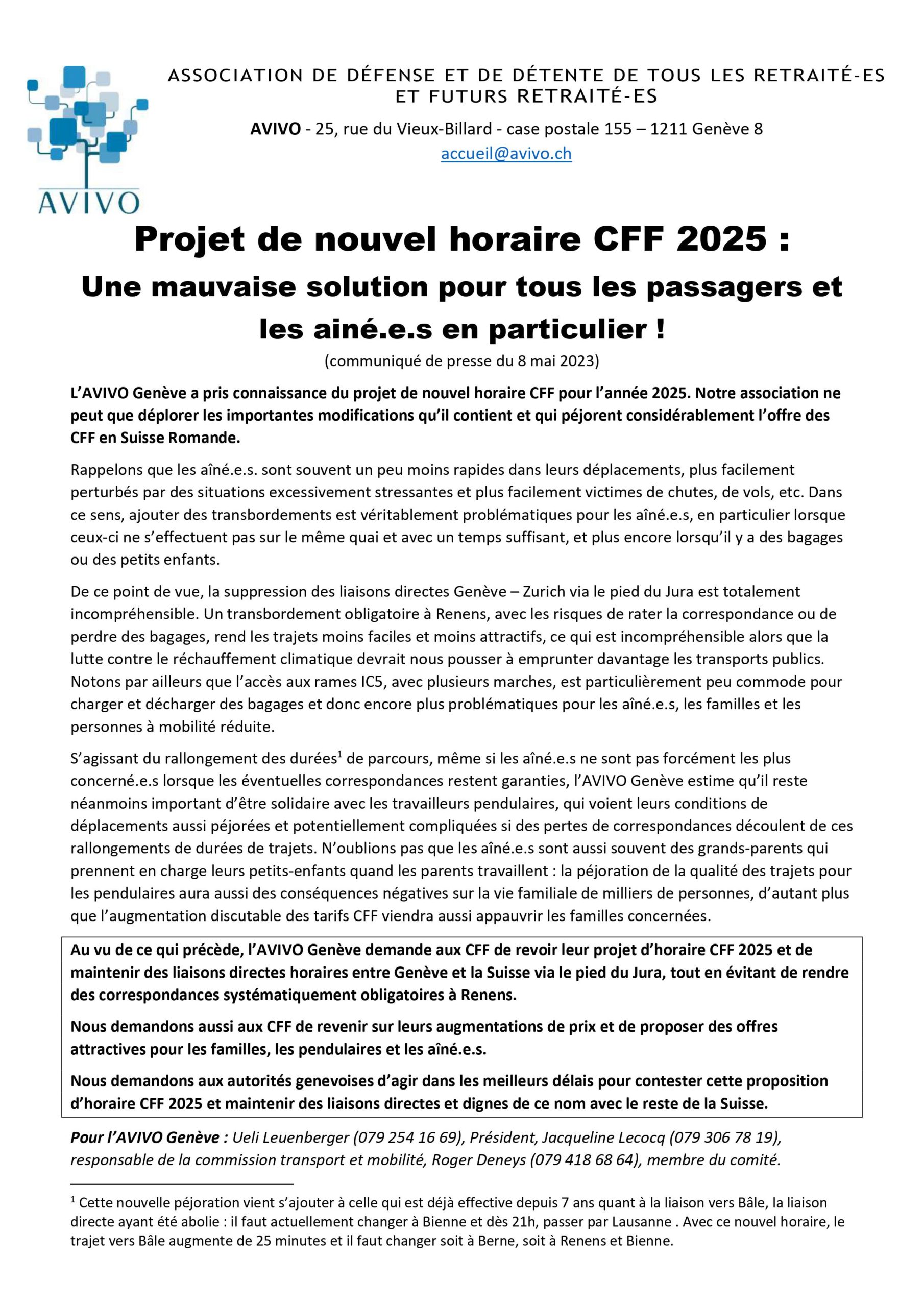 AVIVO-Communiqué de presse horaire CFF 2025-final